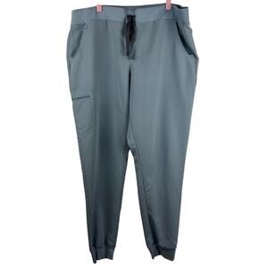 Figs Technical collection light blue jogger scrub bottoms size XXL